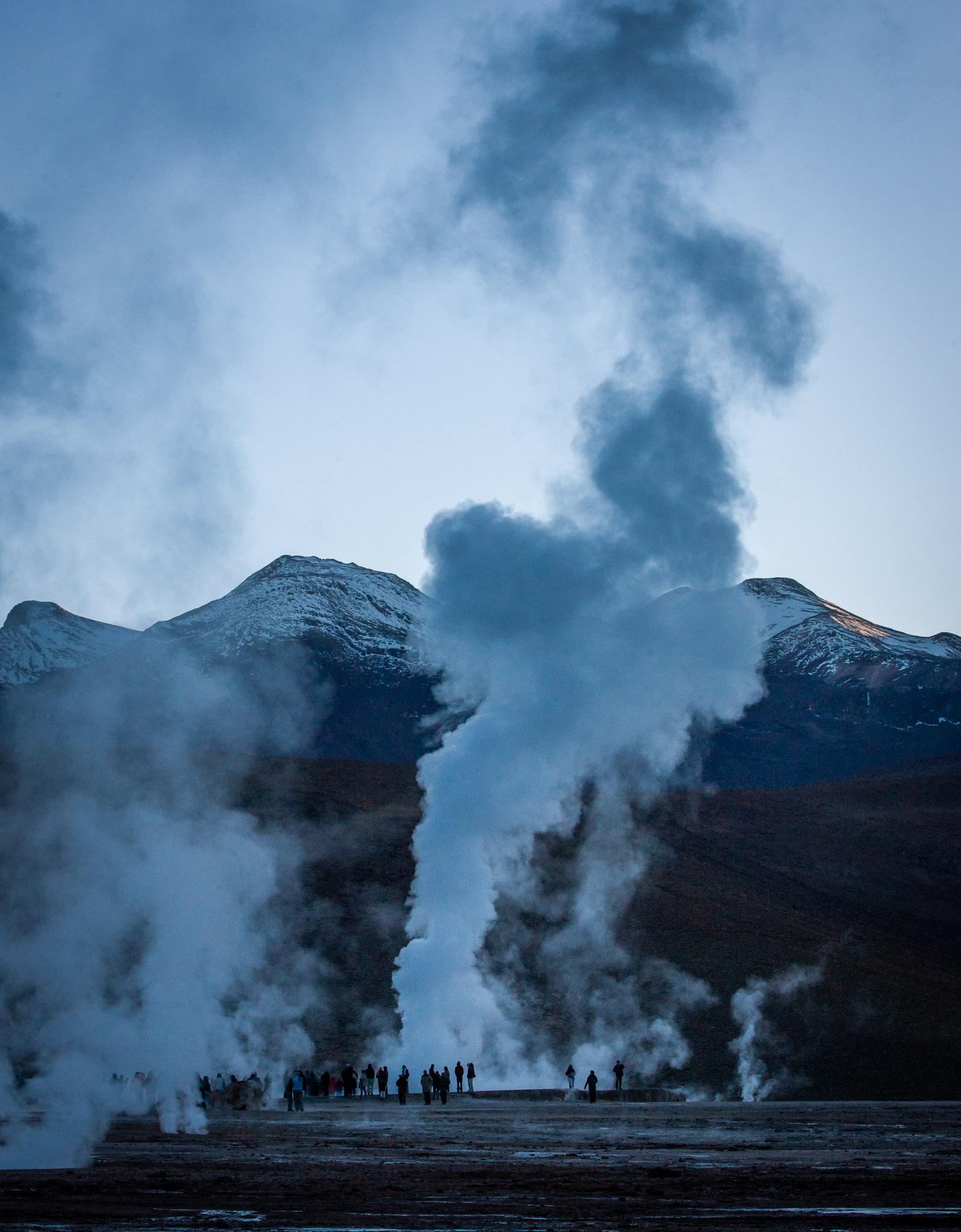 Early dawn at Geysers de Tatio