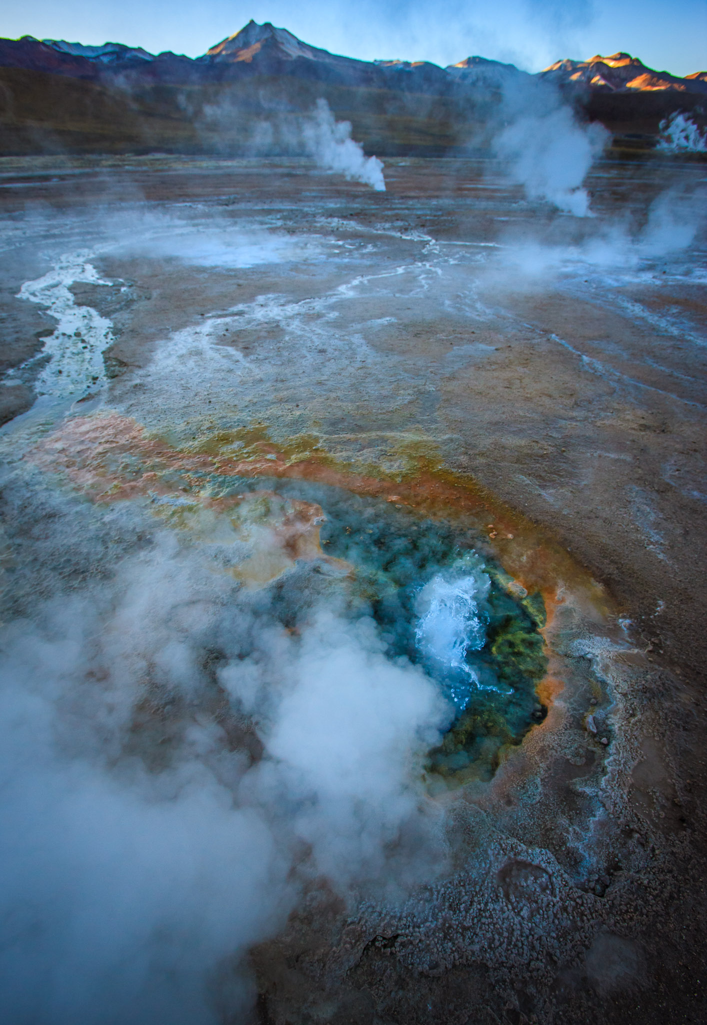 Early dawn at Geysers de Tatio