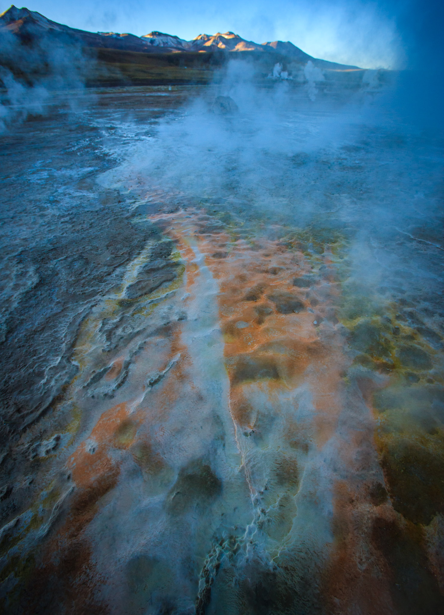 Early dawn at Geysers de Tatio