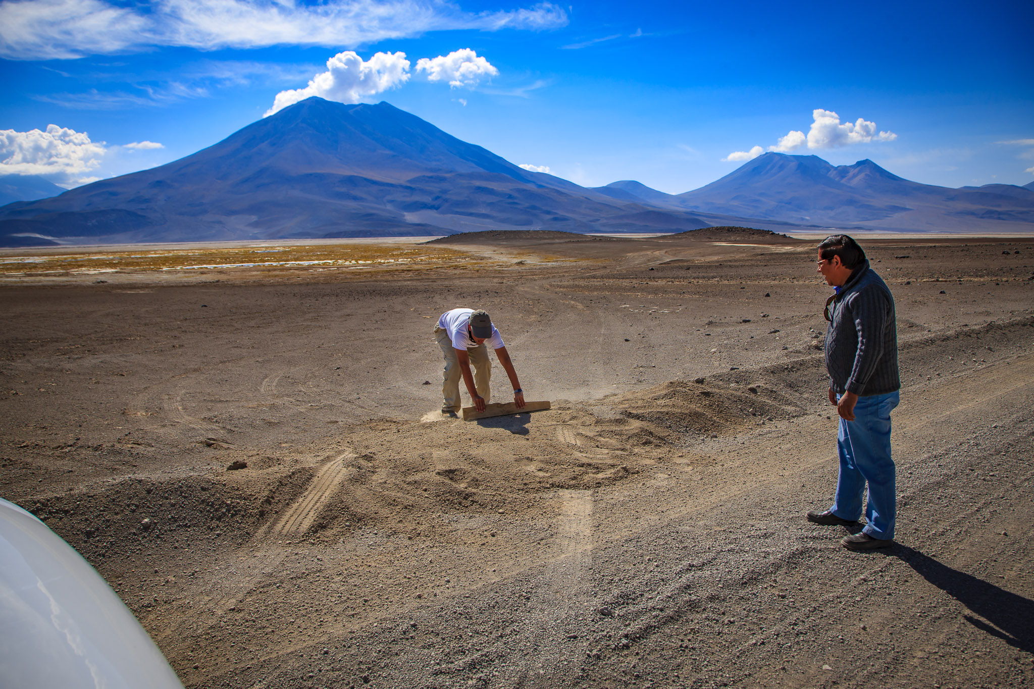 Claudio & Eduardo lower berm for our van