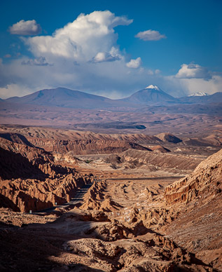 Cordillera de Sal (mountains of salt) with Andes in background