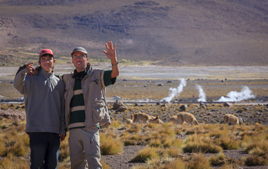Our guide, Claudio, and his son