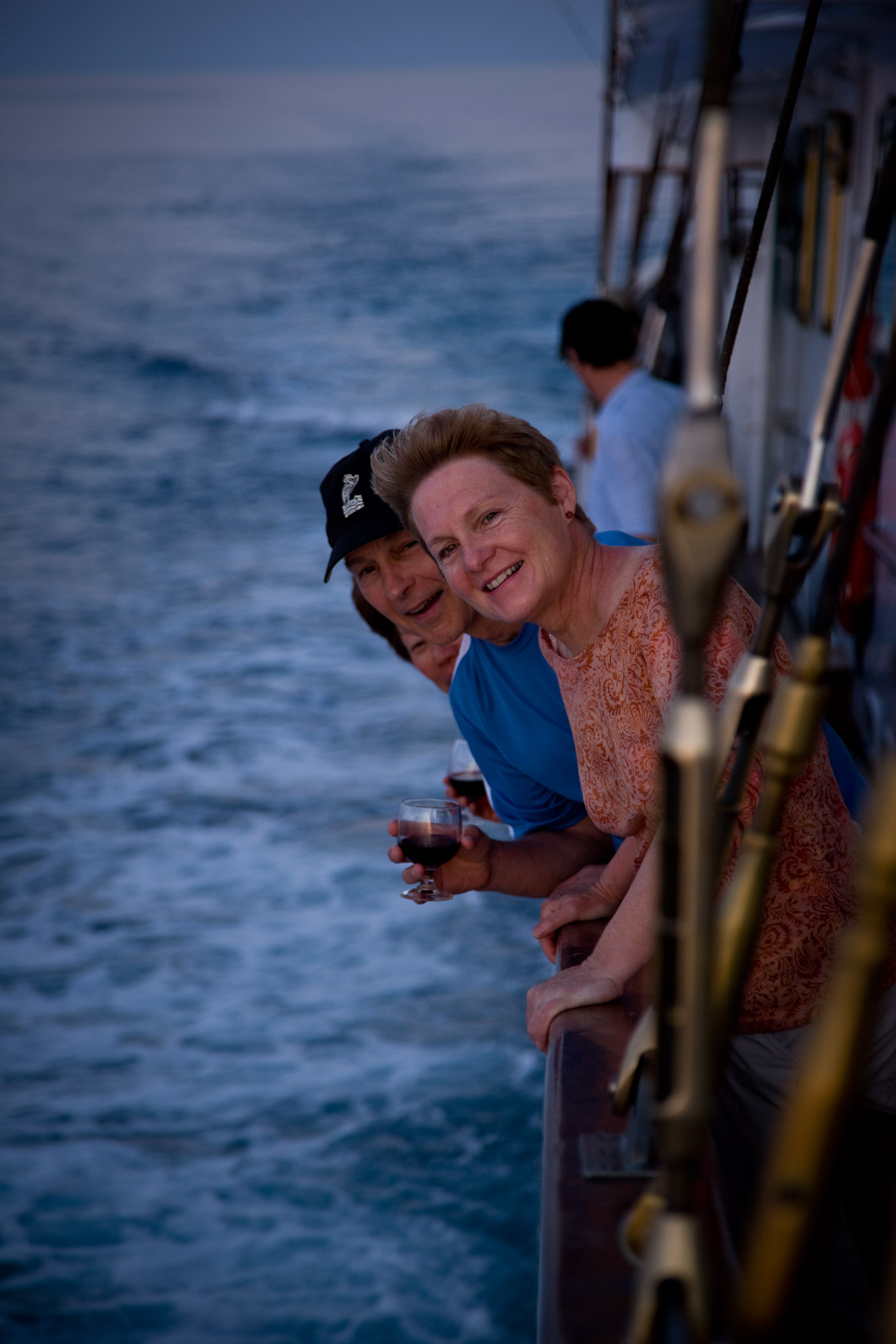 Enjoying the sail & sunset