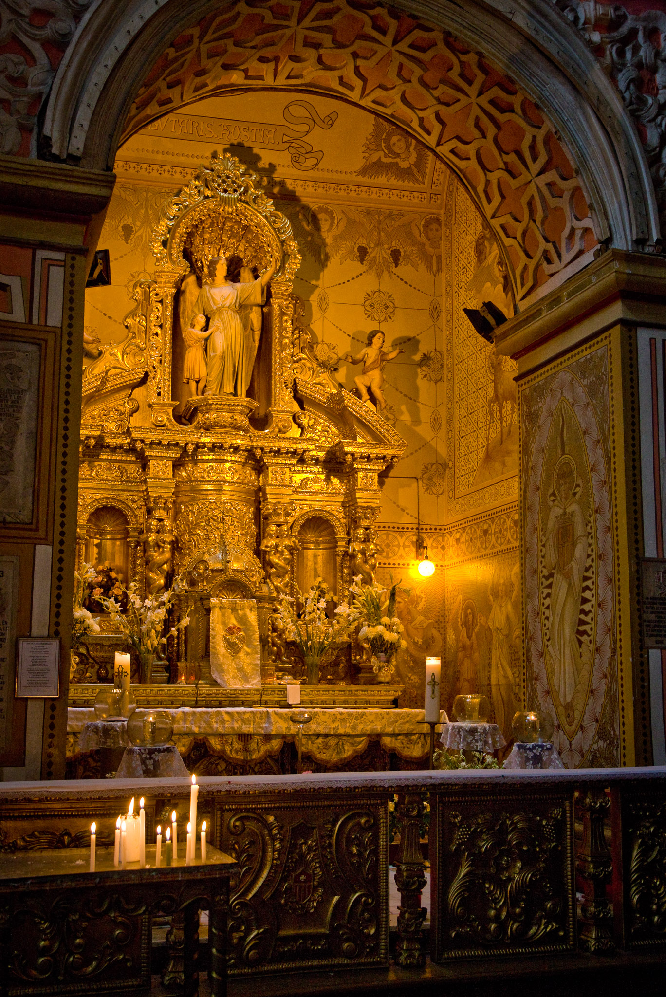 Quito is full of old colonial churches, interiors covered in gold