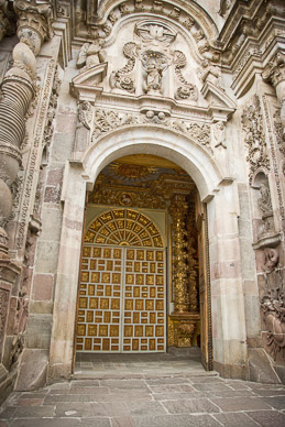 Quito is full of old colonial churches, interiors covered in gold