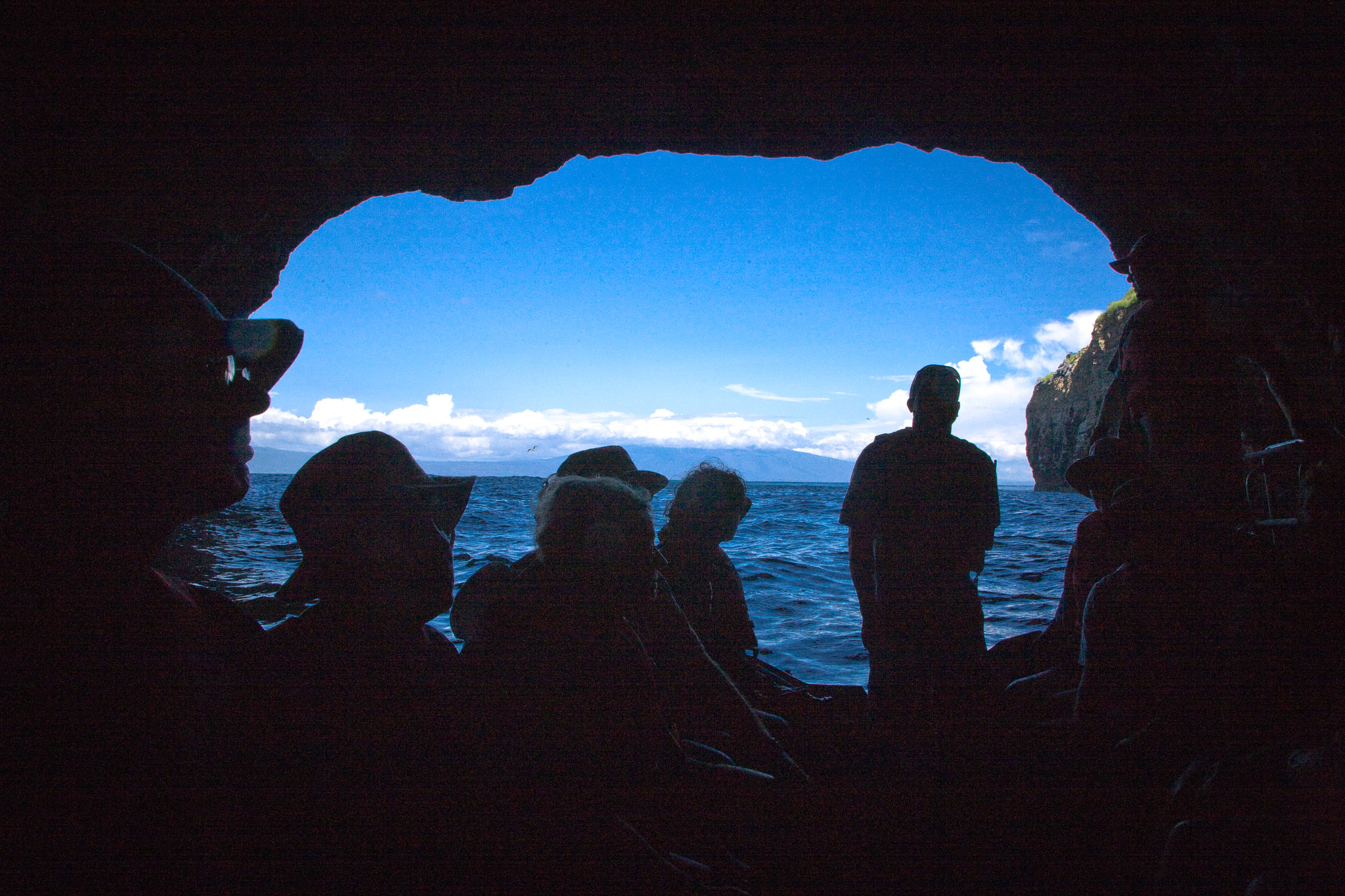 Exploring sea grotto