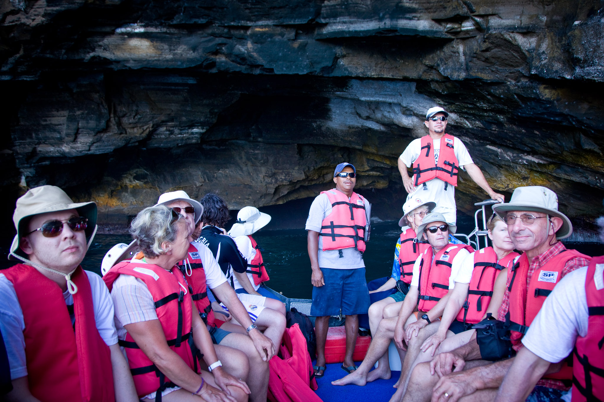 Exploring sea grotto