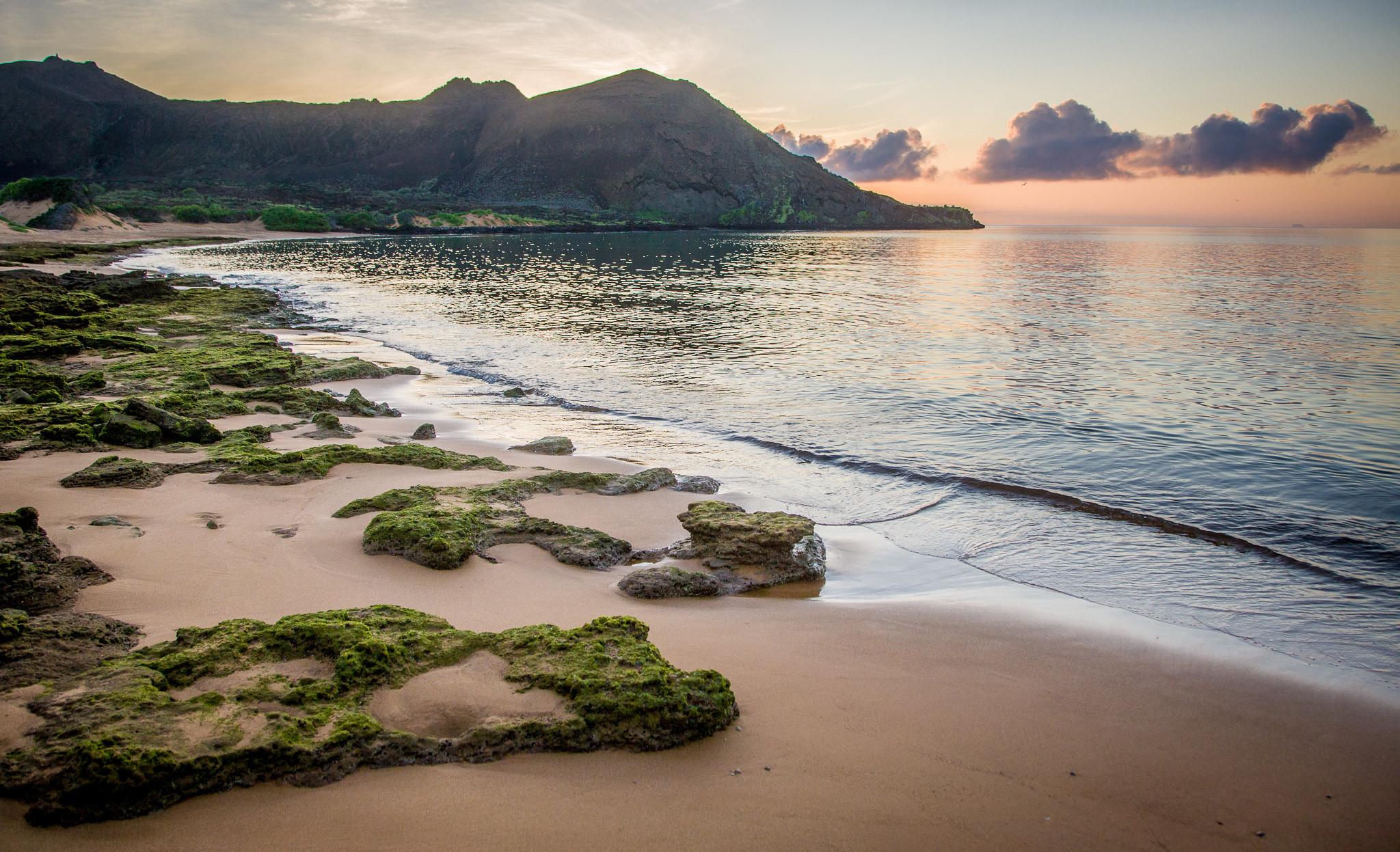 Early morning beach scene