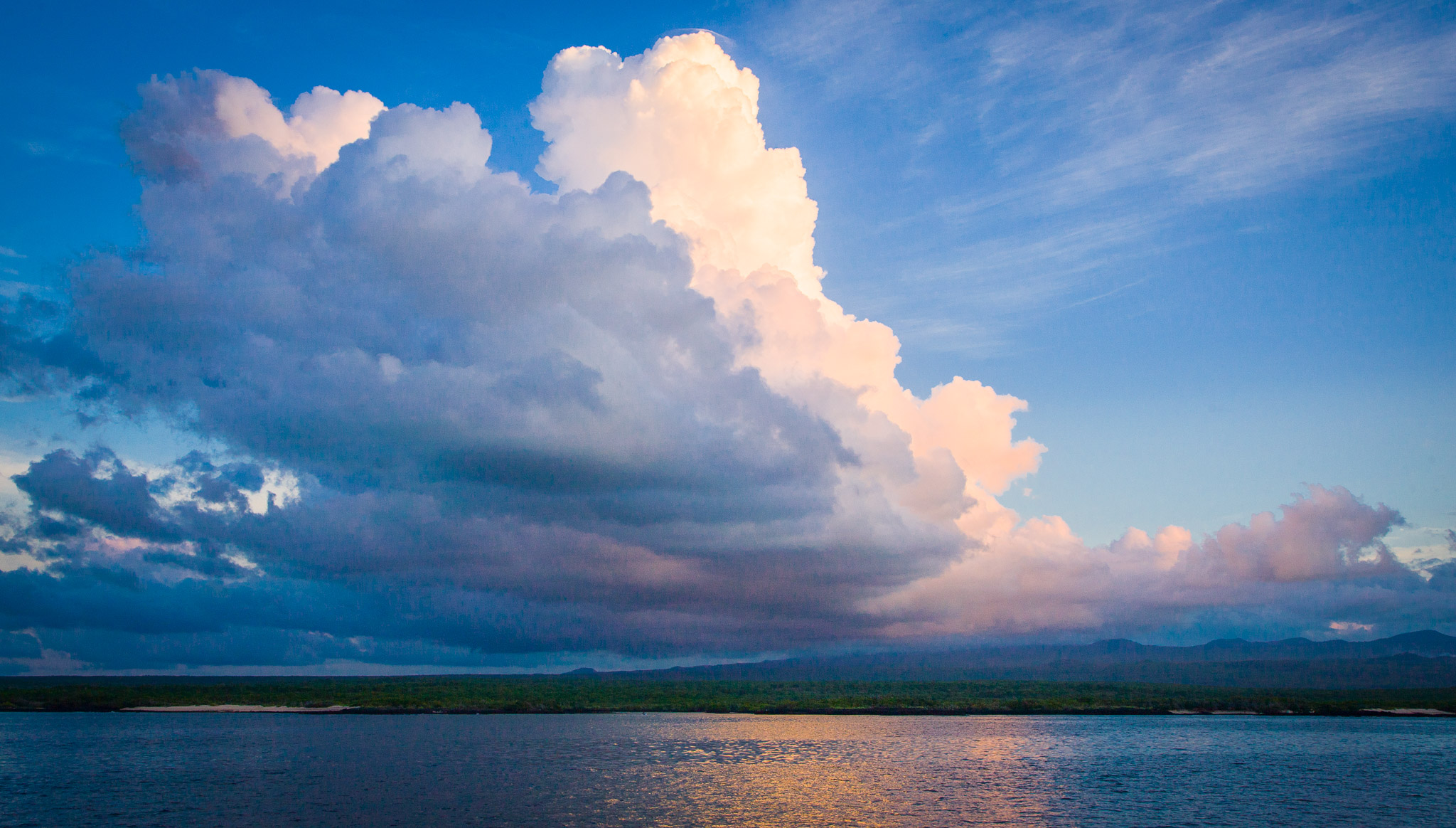 Evening thunderheads