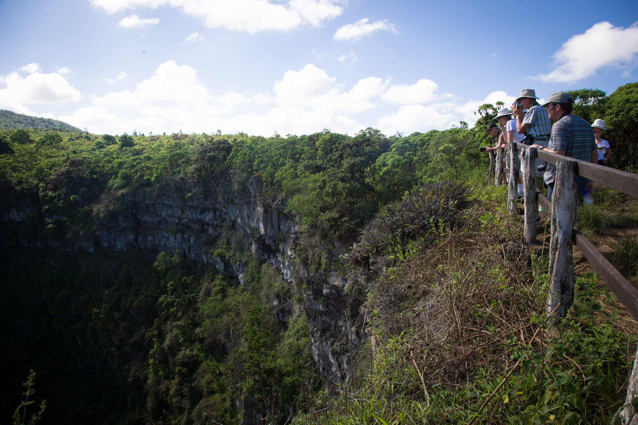 Los Gemelos twin volcanic sinkholes