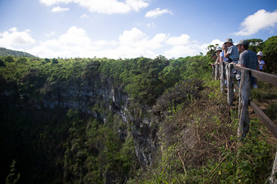 Los Gemelos twin volcanic sinkholes