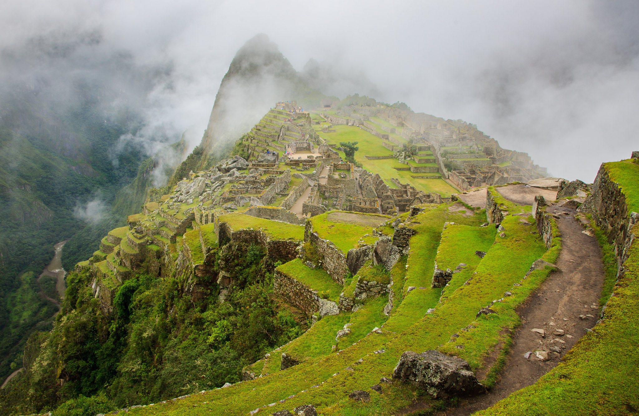 Machu Picchu from SW Inca Trail entrance