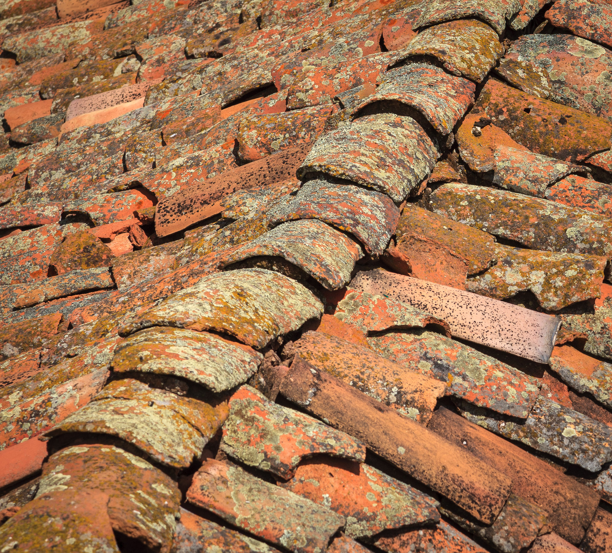 Terra Cotta roof outside Cusco