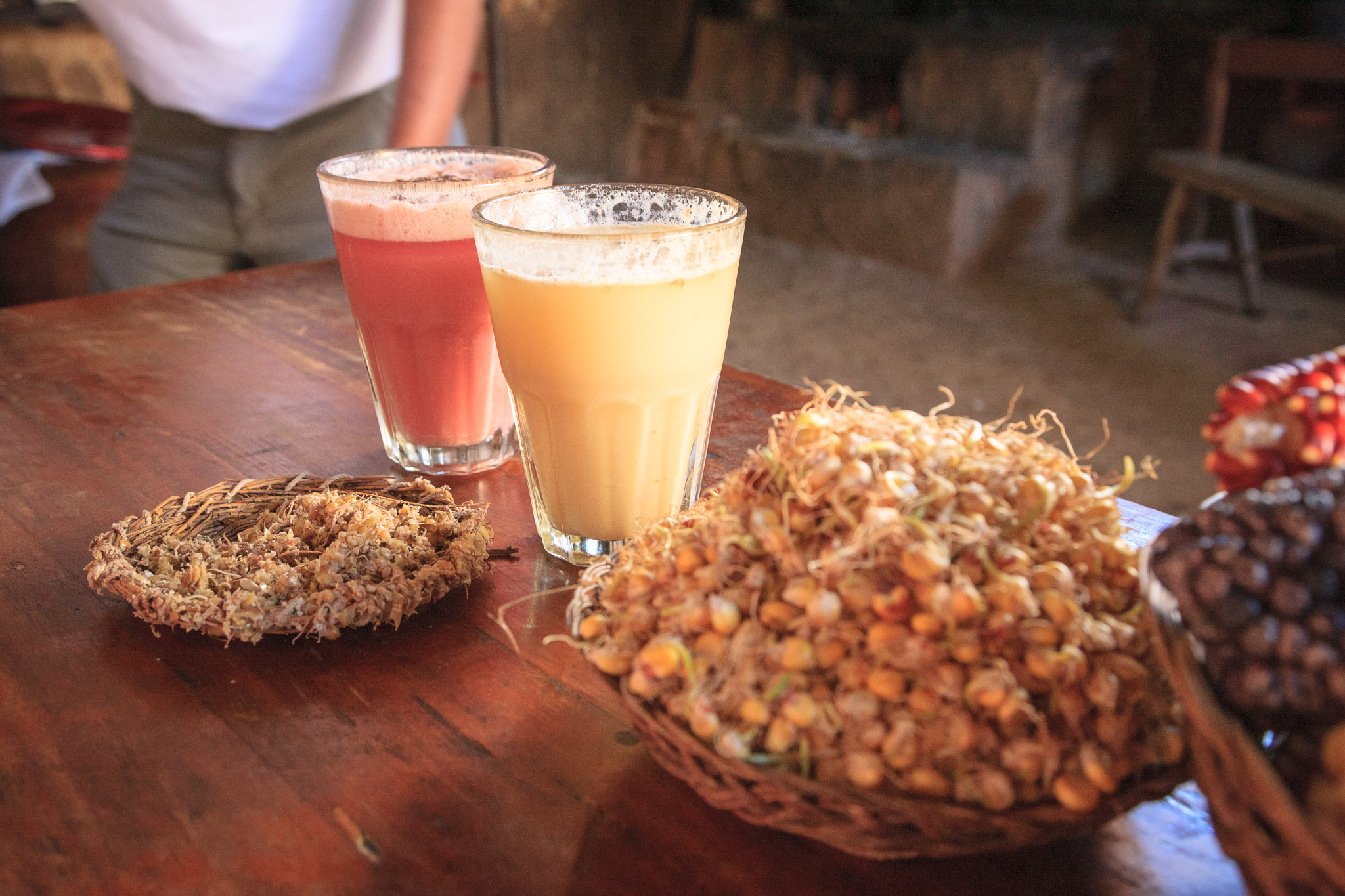 Chicha, beer made from sprouted maize