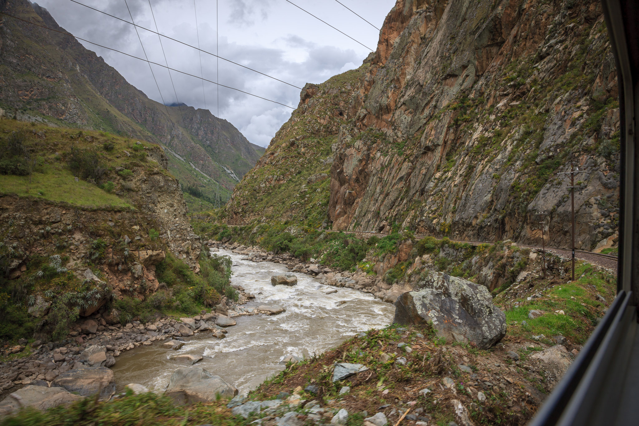 Traveling down Rio Urubamba to Machu Picchu