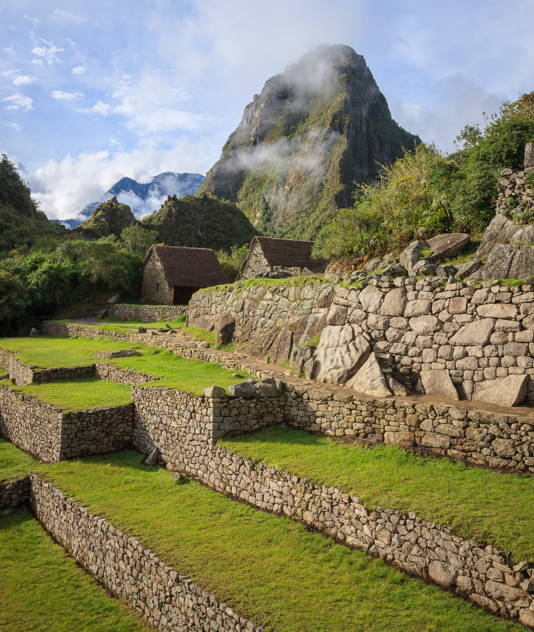Machu Picchu with Wayna Picchu in background