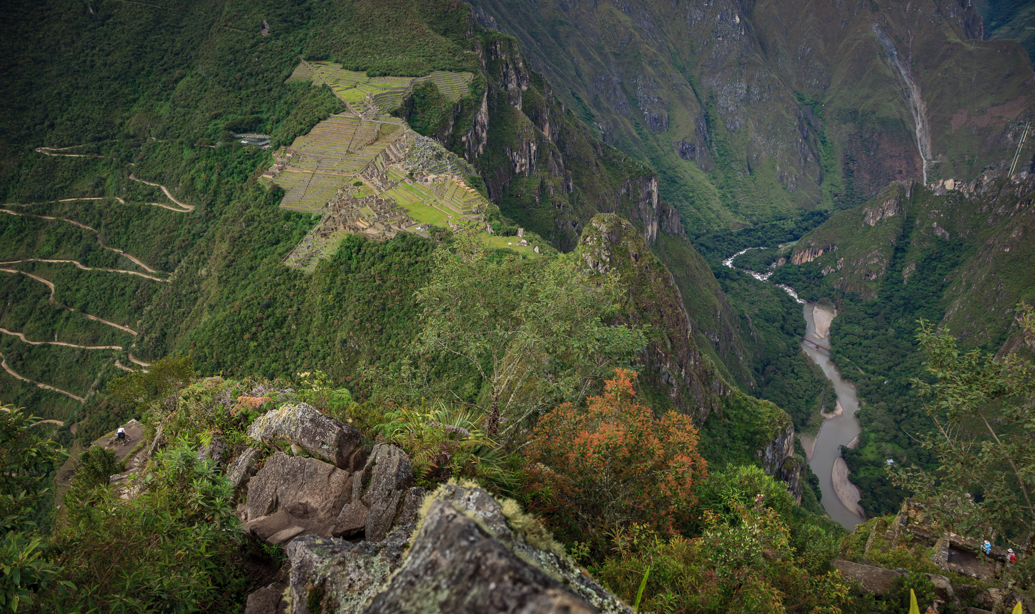 View from top of Wayna Picchu