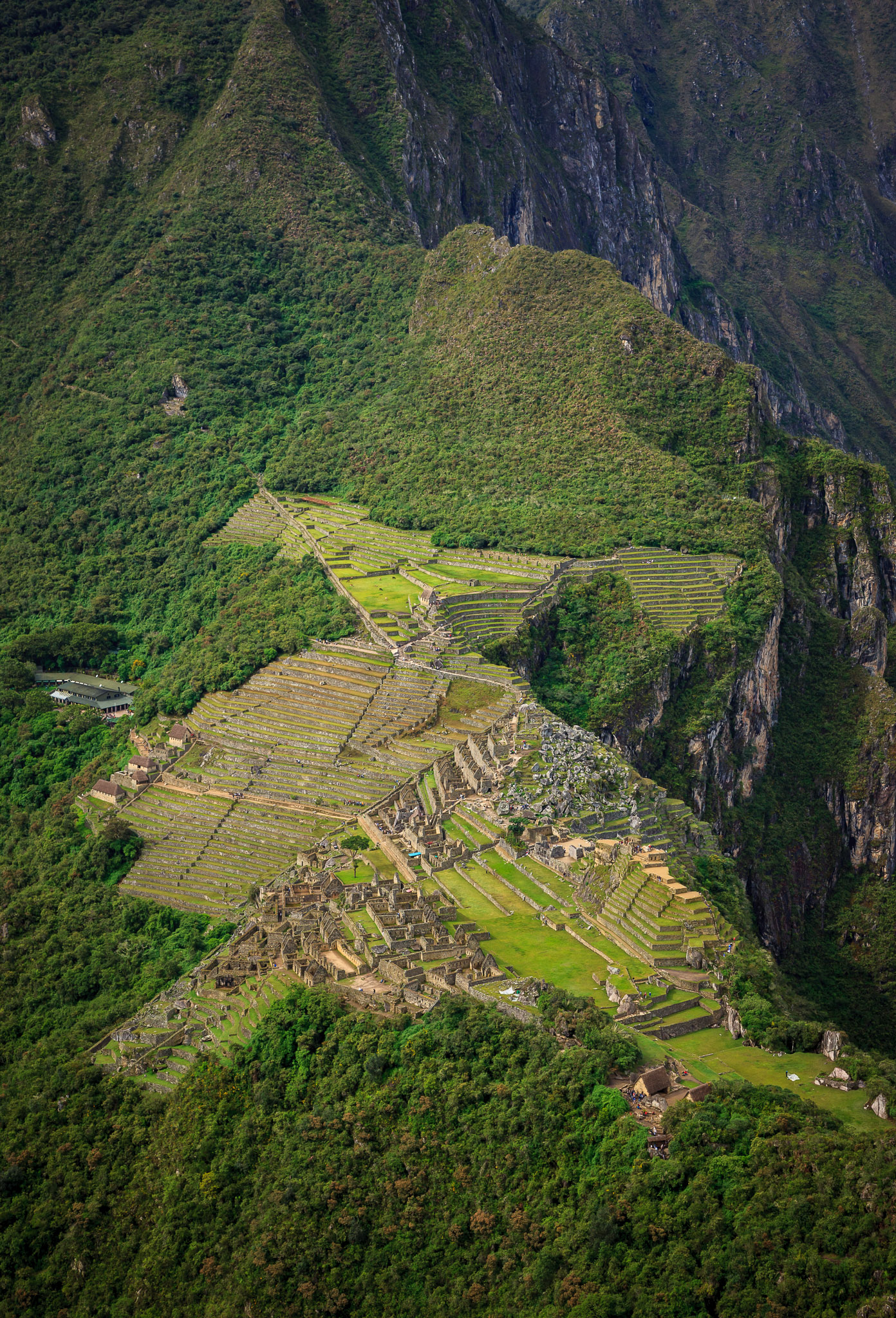 Machu PIcchu from top of Wayna Picchu