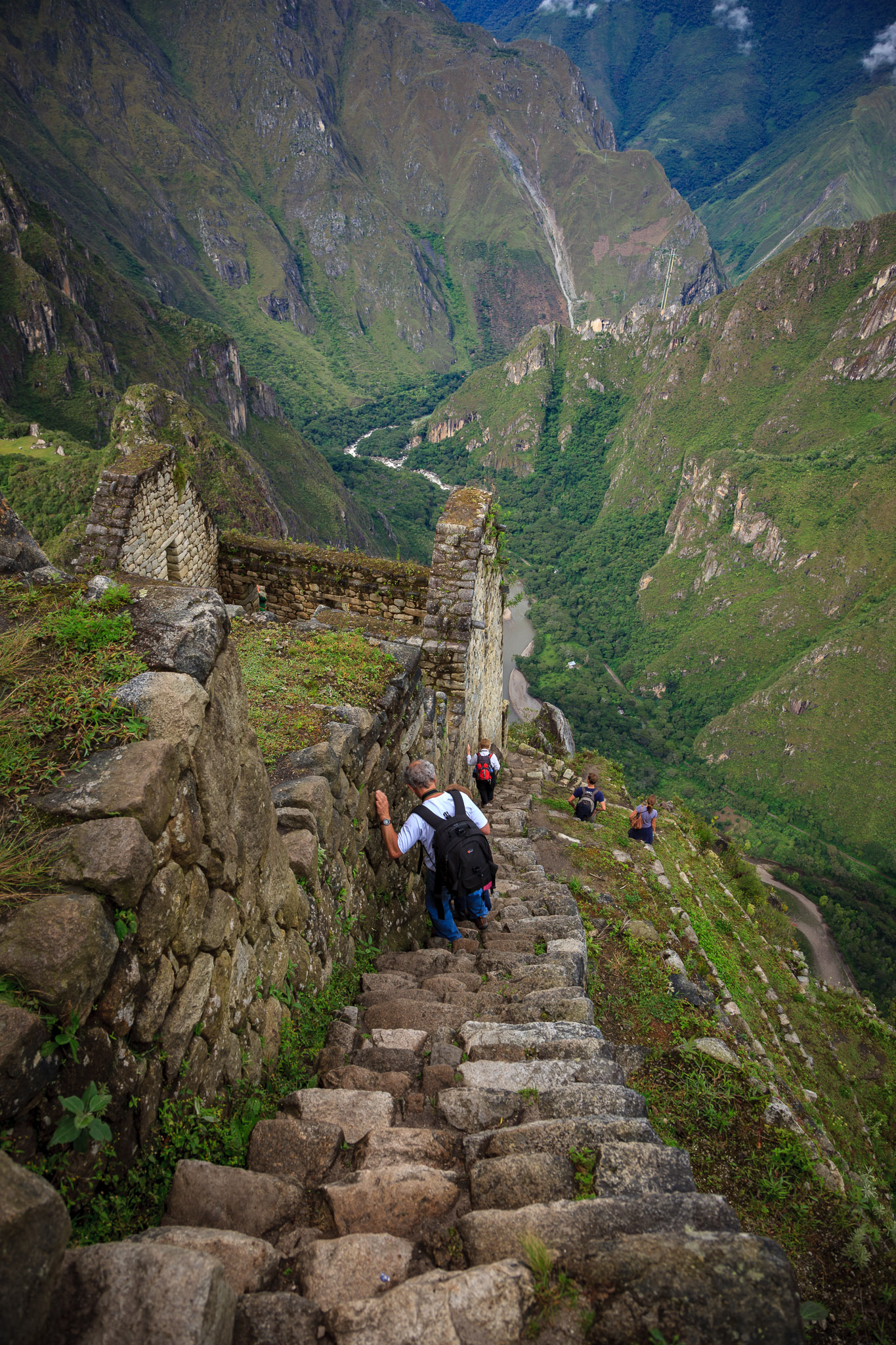Now for the steep descent from Wayna Picchu