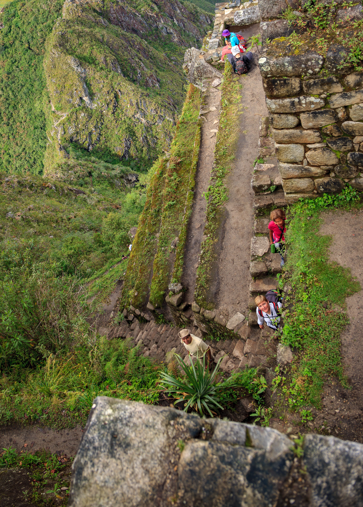 Now for the steep descent from Wayna Picchu