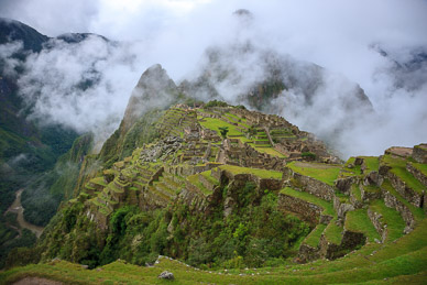 Machu Picchu from SW Inca Trail entrance