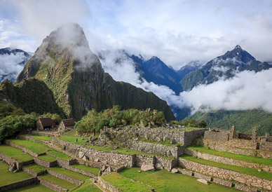 Machu Picchu with Wayna Picchu in background