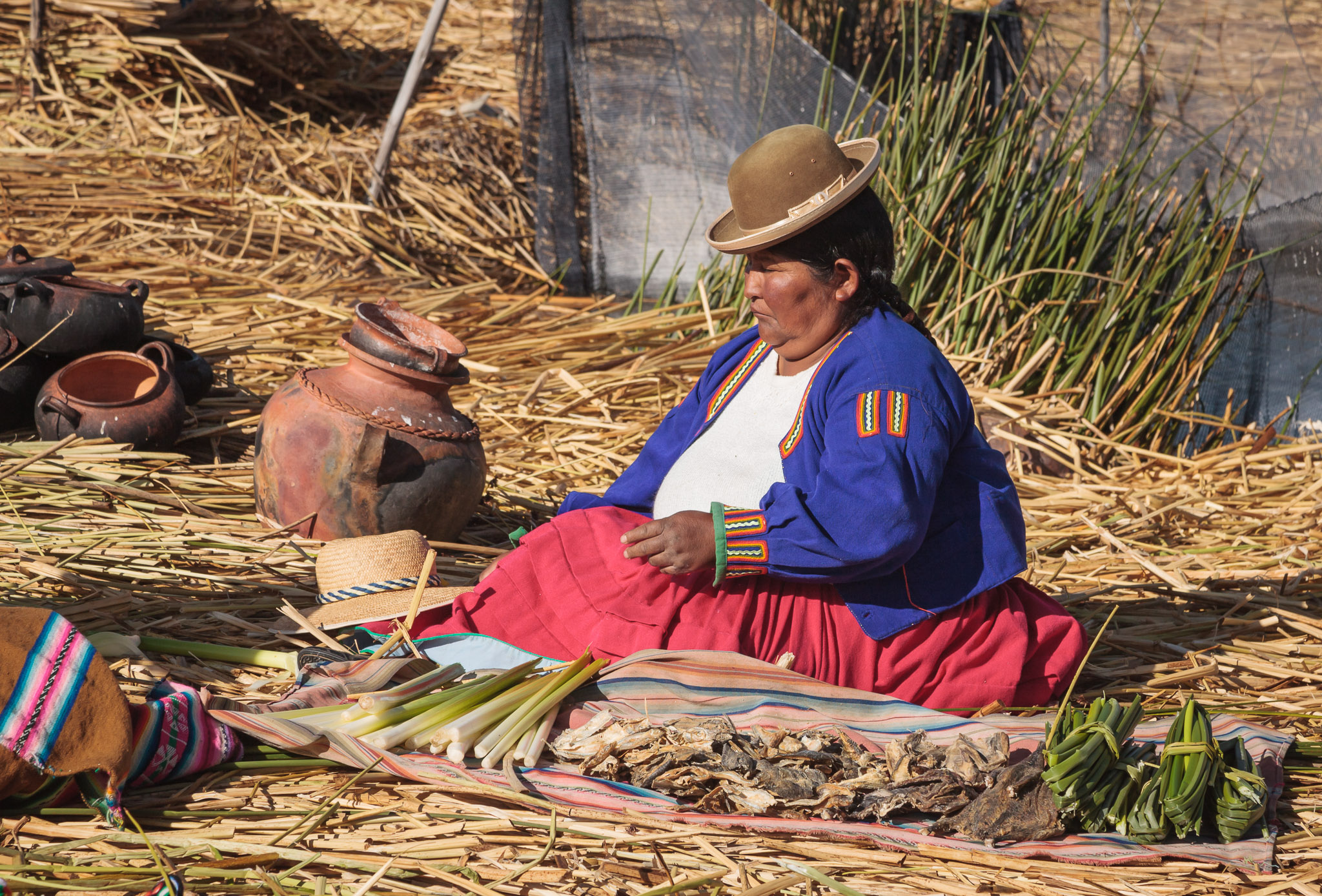 Los Uros - Gaviota inhabitants