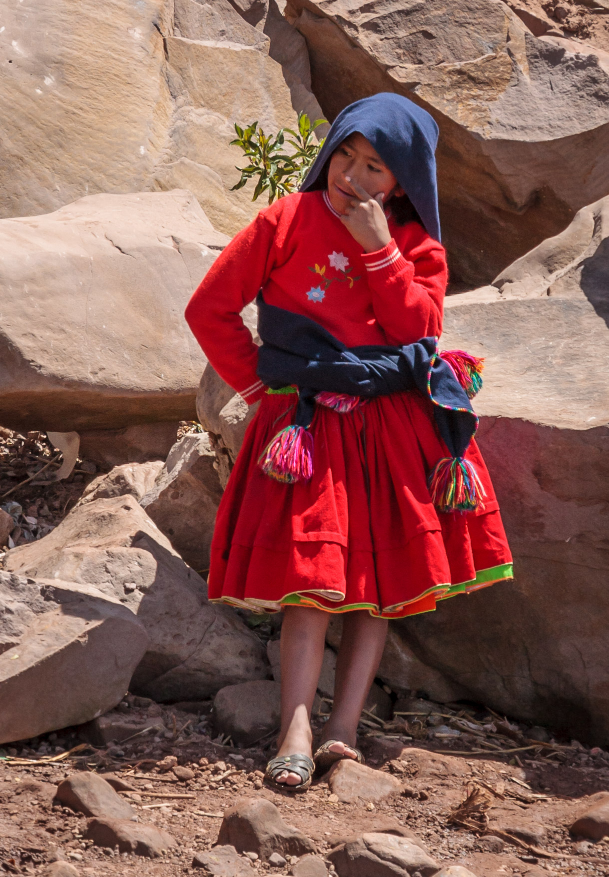 Woman on Isla Taquile