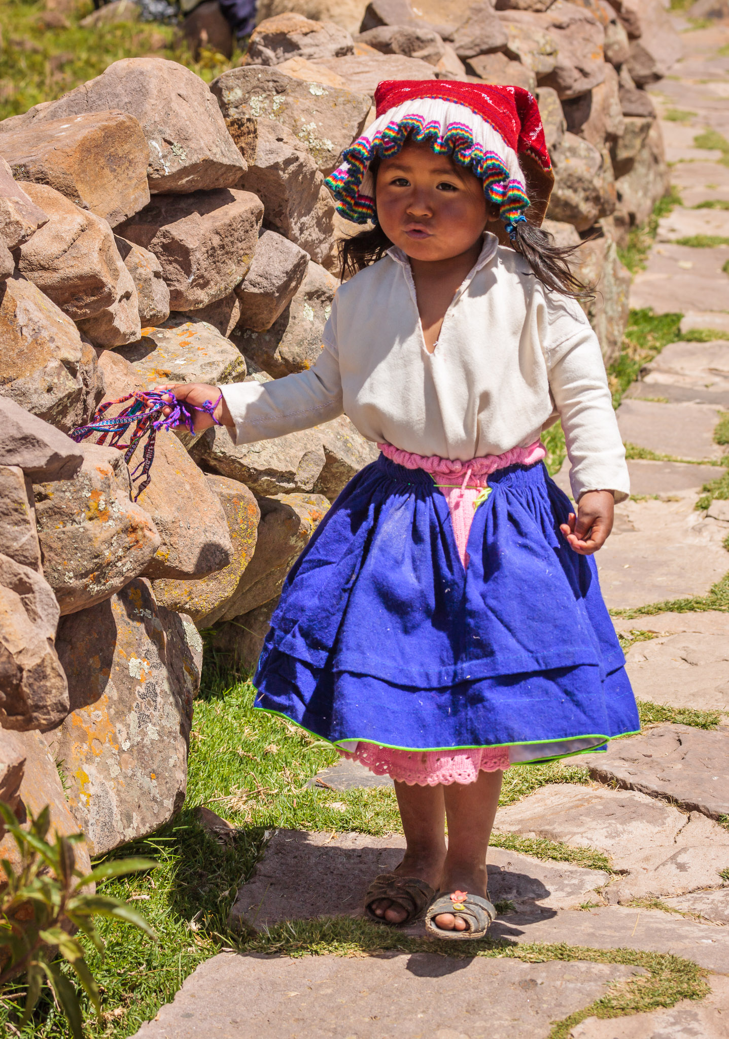 Child on Isla Taquile