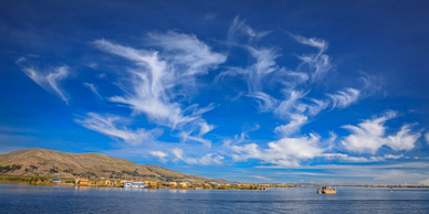 Clouds on Lake Titicaca