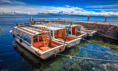 Returning to boat on Isla Taquile