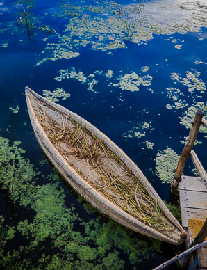 Reed boat on Lake Titicaca