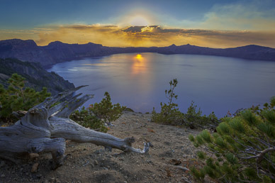 Crater Lake Sunset