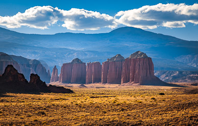 Upper Cathedral Valley in distance
