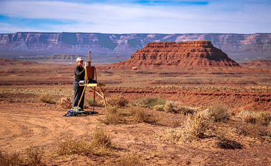 Martha at work, Valley of the Gods