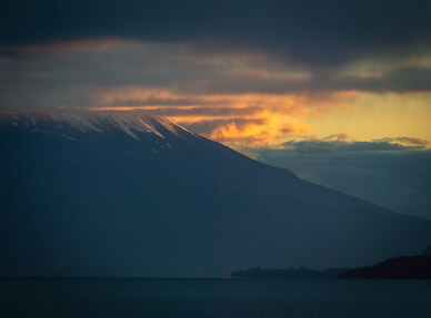 Volcan Osorno sunset, Puerto Varas
