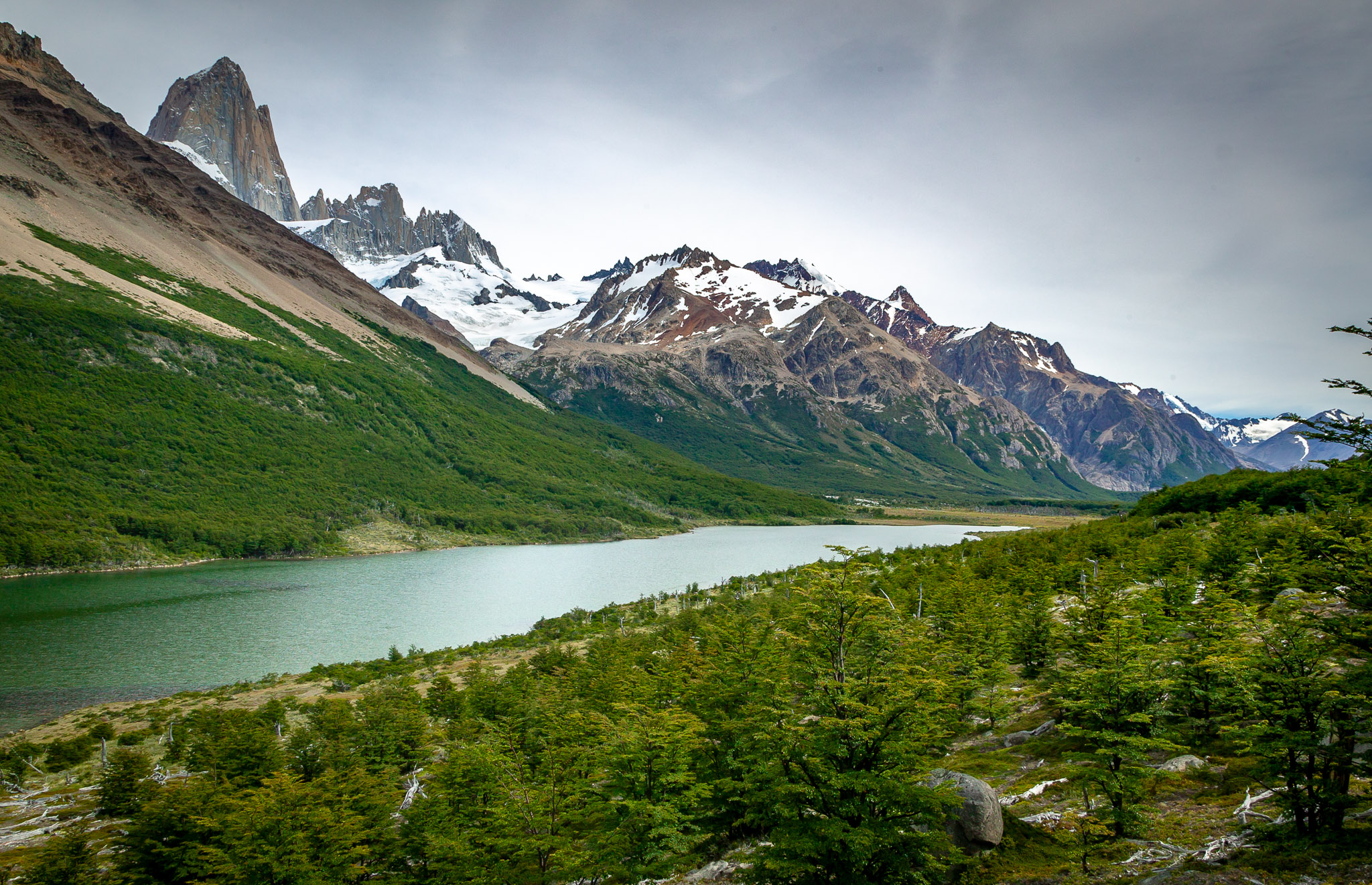 Lago Madre, with Fitz Roy peeking out