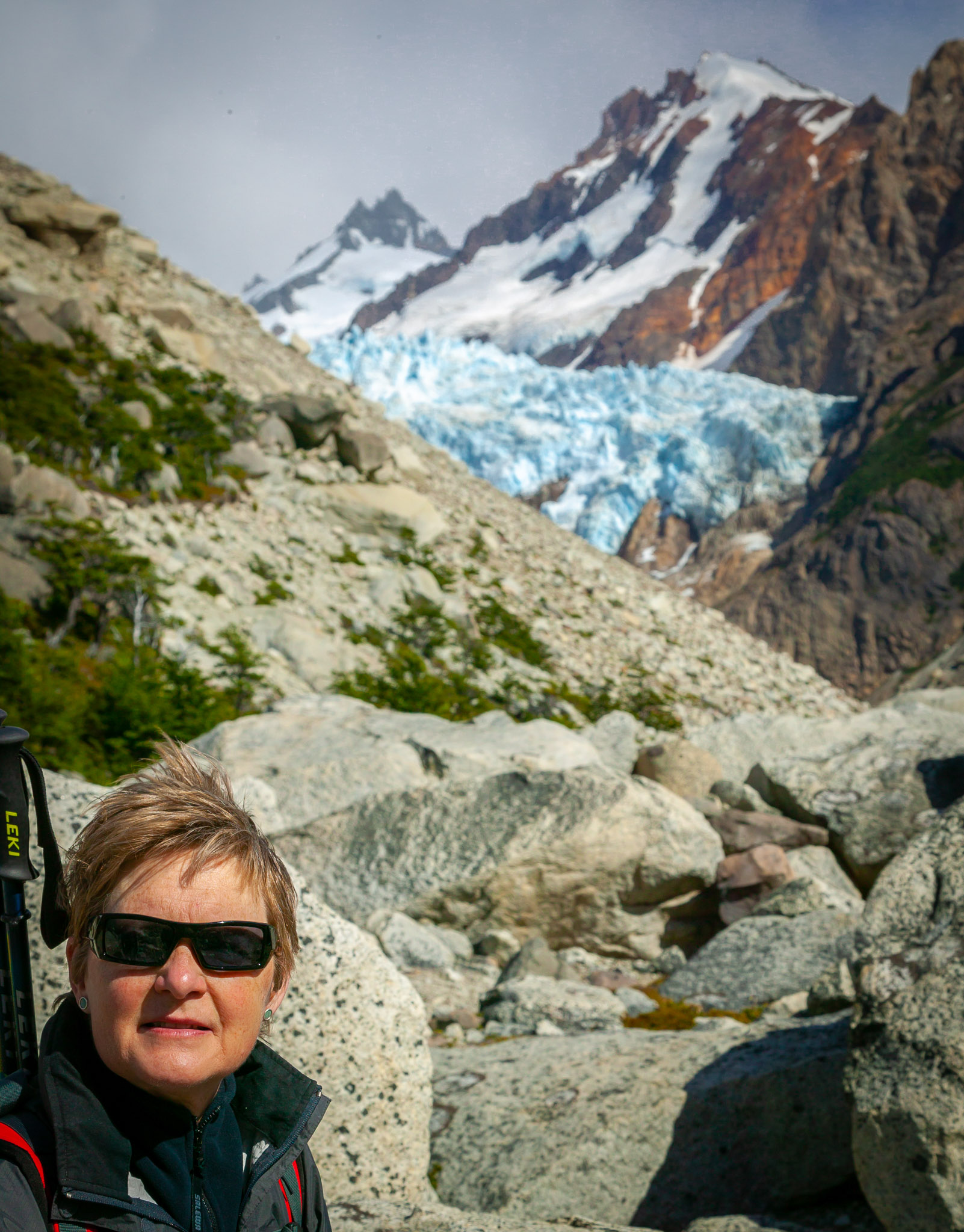 Martha & Glaciar Piedra Blancas in background