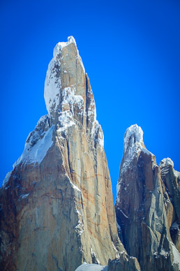 Cerro Torre (snow/ice mushroom top cap is 200' high!)