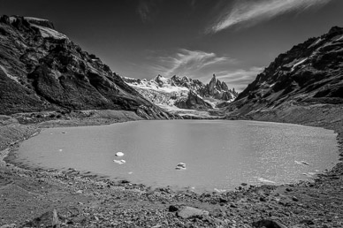 Cerro Torre behind Laguna Torre