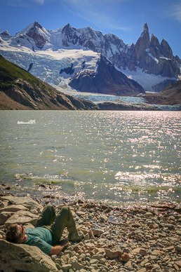 Rick at Laguna Torre