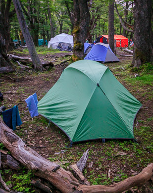 Our tent at Camp Thorwood