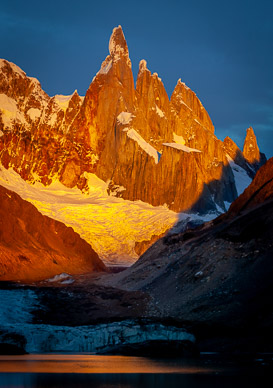 First light on Cerro Torre