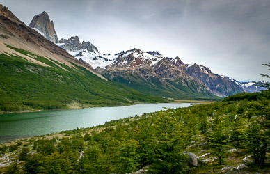 Lago Madre, with Fitz Roy peeking out