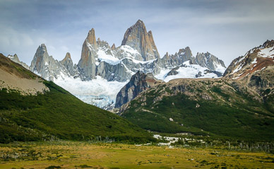 Fitz Roy & Cerro Poincenot to its left