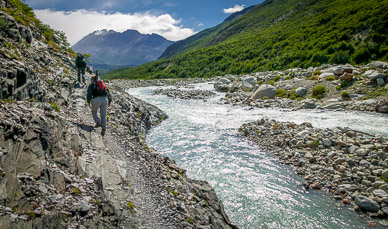 Hiking down Rio Blanca