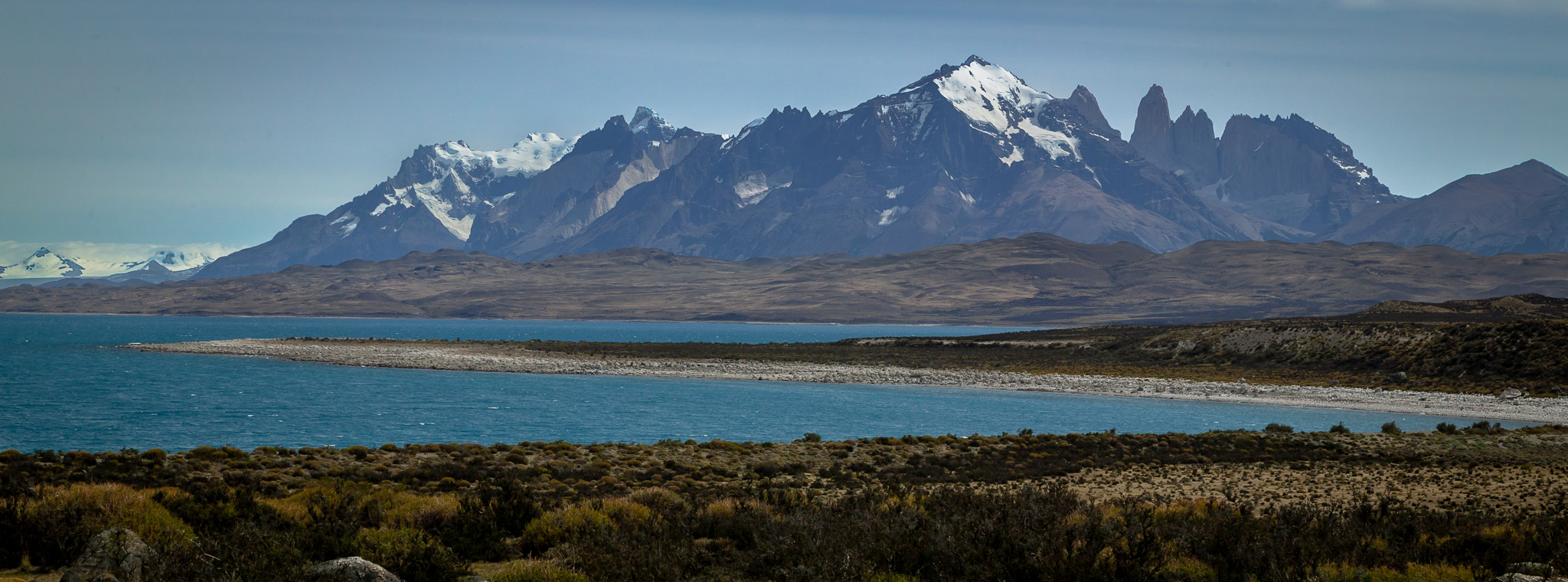 Torres del Paine from across Lago Nordenskjold