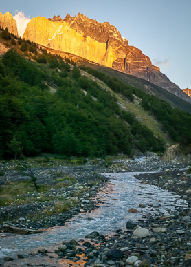 Early light on Torres del Paine