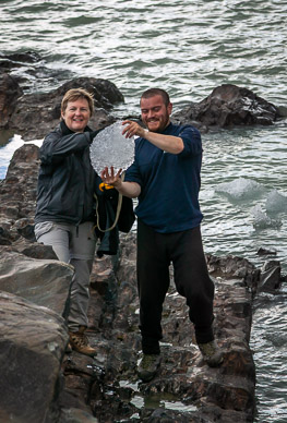 Martha & Alex with small iceberg