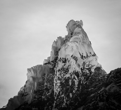 Ice & snow cap on Cumbre Norte, Paine Grande